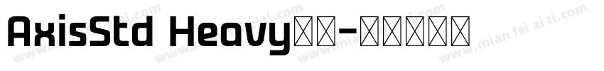 AxisStd Heavy字体字体转换